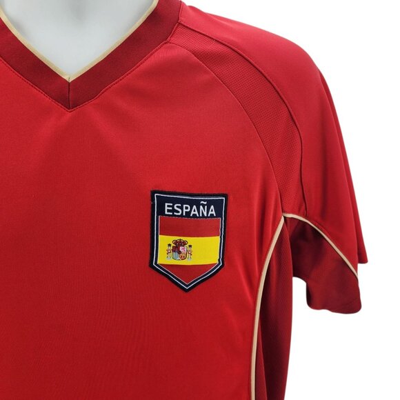 Rhinox Mens XL Jersey Spain Soccer Football Red Espana National Team - Picture 3 of 13